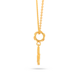 22K Gold Butterfly Pendant